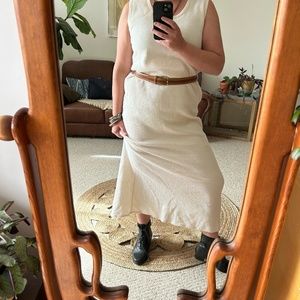 Vintage Heavy Ribbed Cotton Maxi Dress | Size M | New with tag